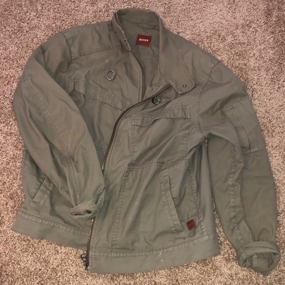 Olive green Hugo boss kaki jacket
